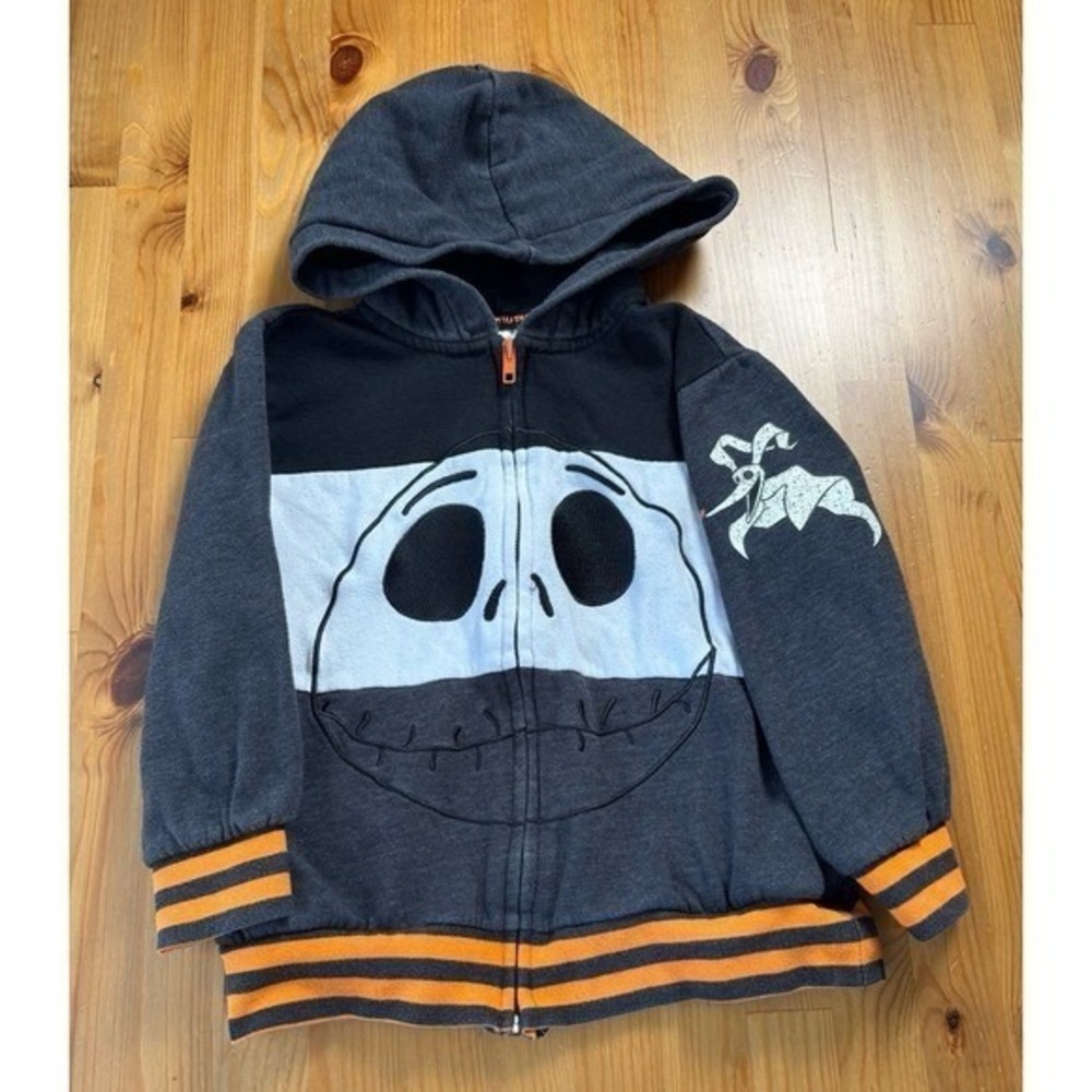 Disney Store The Nightmare Before Christmas Full Zip Hoodie Size 5/6